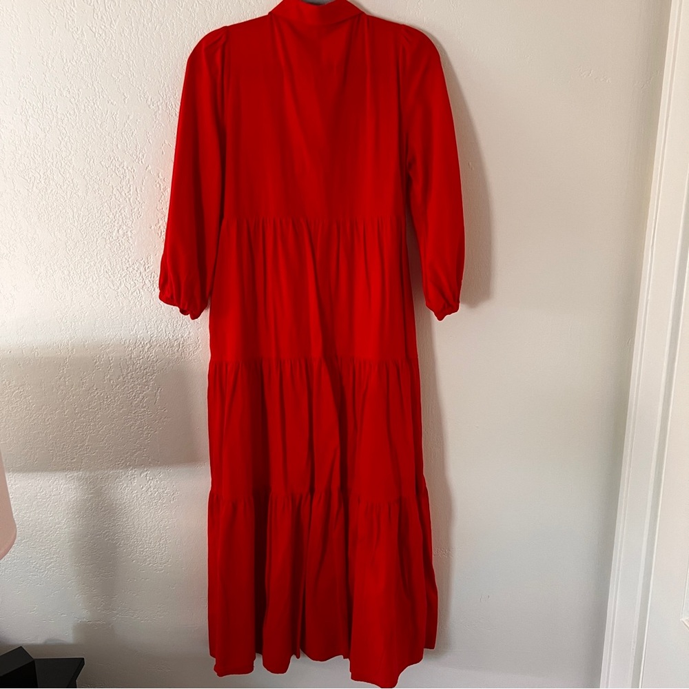 Pomander Place Mabel Red Tiered Maxi Dress - Picture 9 of 9